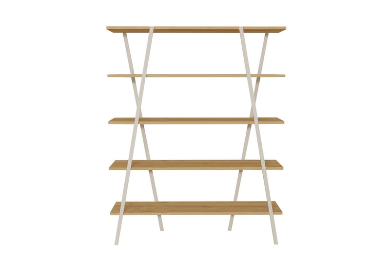 Kirjahylly Dobra 120 cm - Valkoinen - Säilytys - Hylly - Kirjahylly