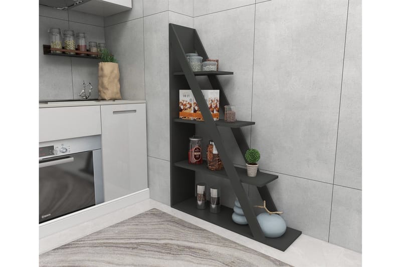Kirjahylly Domblia 30x100 cm - Antrasiitti - Säilytys - Hylly - Kirjahylly