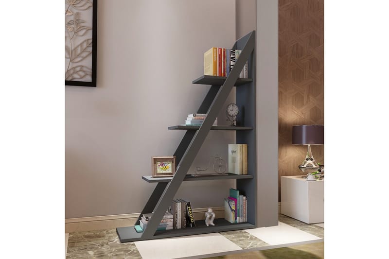 Kirjahylly Domblia 30x100 cm - Antrasiitti - Säilytys - Hylly - Kirjahylly