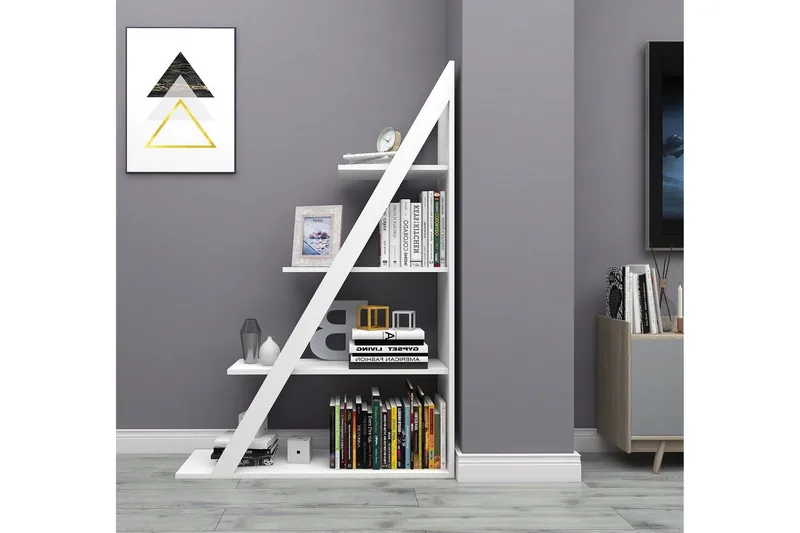 Kirjahylly Domblia 30x100 cm - Valkoinen - Säilytys - Hylly - Kirjahylly