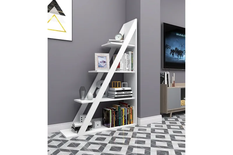 Kirjahylly Domblia 30x100 cm - Valkoinen - Säilytys - Hylly - Kirjahylly