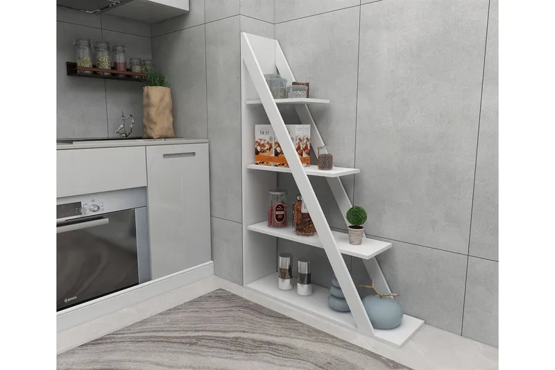 Kirjahylly Domblia 30x100 cm - Valkoinen - Säilytys - Hylly - Kirjahylly