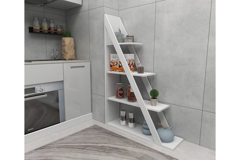 Kirjahylly Domblia 30x100 cm - Valkoinen - Säilytys - Hylly - Kirjahylly