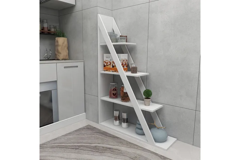 Kirjahylly Domblia 30x100 cm - Valkoinen - Säilytys - Hylly - Kirjahylly