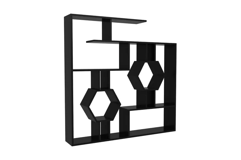 Kirjahylly Dumö 134 cm - Musta - Säilytys - Hylly - Kirjahylly