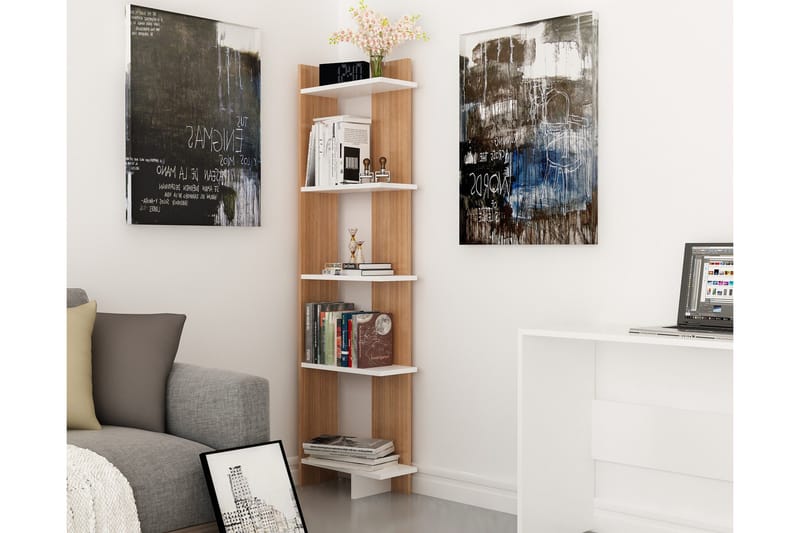 Kirjahylly Dumö 45 cm - Ruskea - Säilytys - Hylly - Kirjahylly