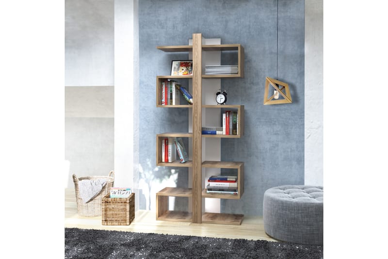 Kirjahylly Dumö 78 cm - Ruskea - Säilytys - Hylly - Kirjahylly