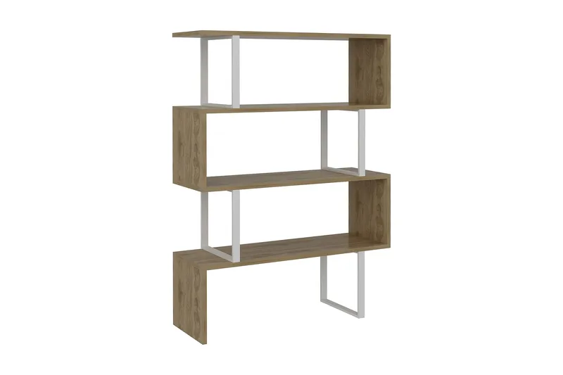 Kirjahylly Dumö 92 cm - Ruskea/Valkoinen - Säilytys - Hylly - Kirjahylly