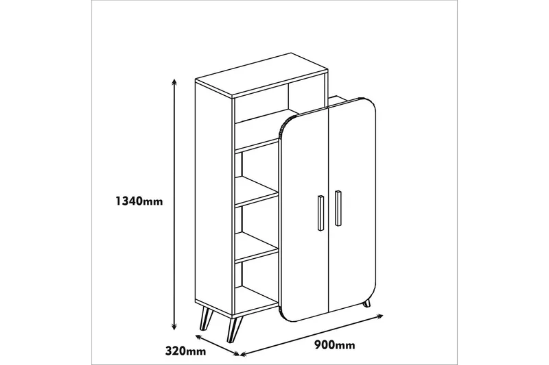 Kirjahylly Edelmis ovilla - Säilytys - Hylly - Kirjahylly