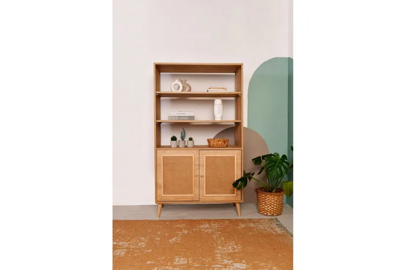 Kirjahylly Elili tammi - Ruskea - Säilytys - Hylly - Kirjahylly