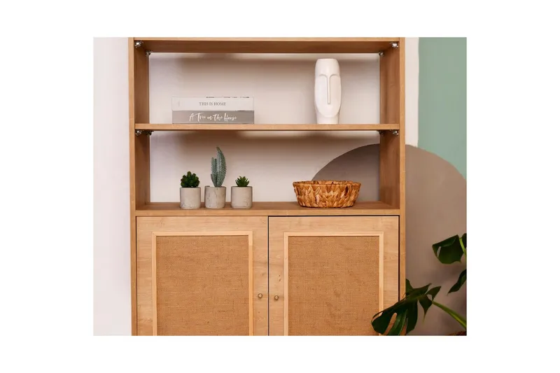 Kirjahylly Elili tammi - Ruskea - Säilytys - Hylly - Kirjahylly