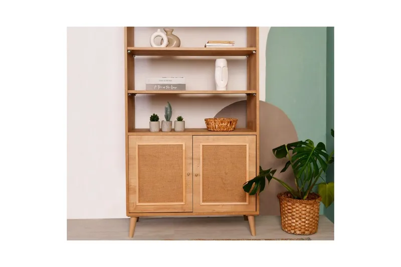 Kirjahylly Elili tammi - Ruskea - Säilytys - Hylly - Kirjahylly