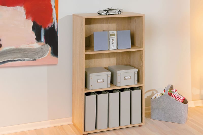Kirjahylly Fairfax 60x110 cm - Vaalea Tammi - Säilytys - Hylly - Kirjahylly