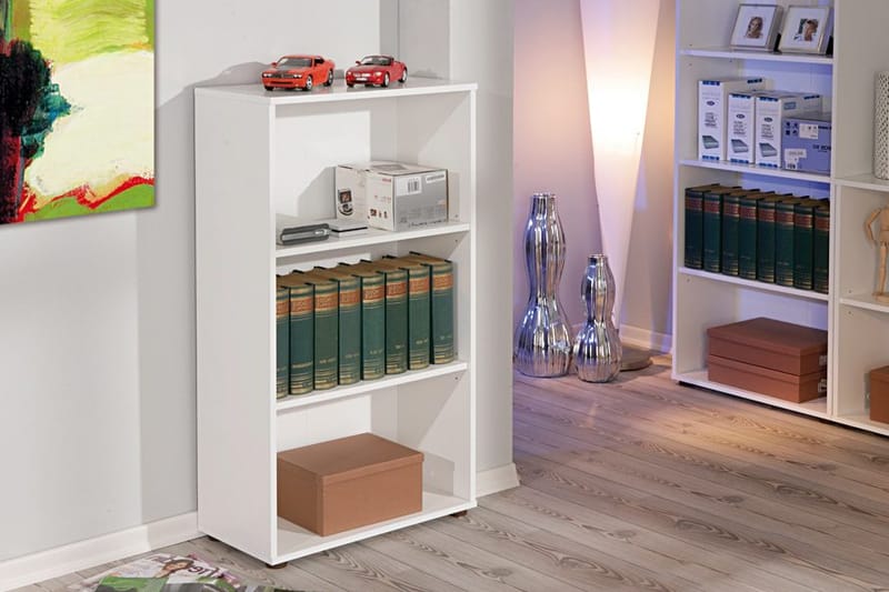 Kirjahylly Fairfax 60x110 cm - Valkoinen - Säilytys - Hylly - Kirjahylly