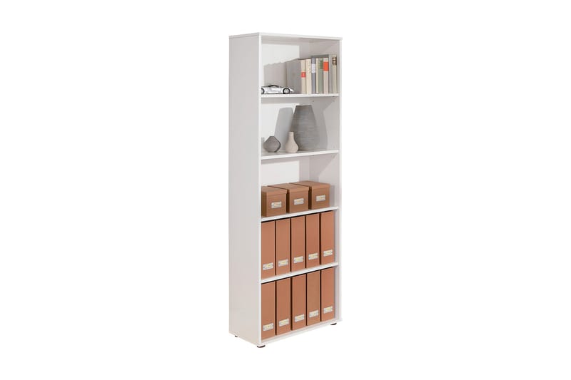 Kirjahylly Fairfax 60x180 cm - Valkoinen - Säilytys - Hylly - Kirjahylly