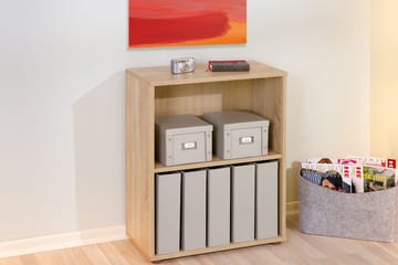 Kirjahylly Fairfax 60x75 cm - Vaalea Tammi - Säilytys - Hylly - Kirjahylly