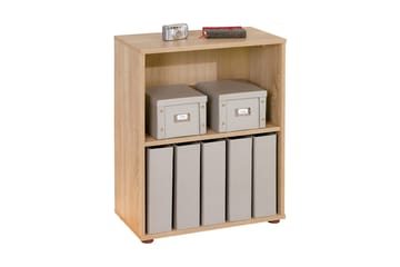 Kirjahylly Fairfax 60x75 cm - Vaalea Tammi - Säilytys - Hylly - Kirjahylly