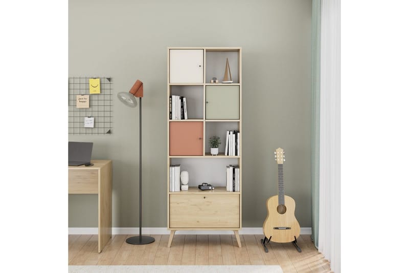 Kirjahylly Felyra Monivärinen - Monivärinen - Säilytys - Hylly - Kirjahylly