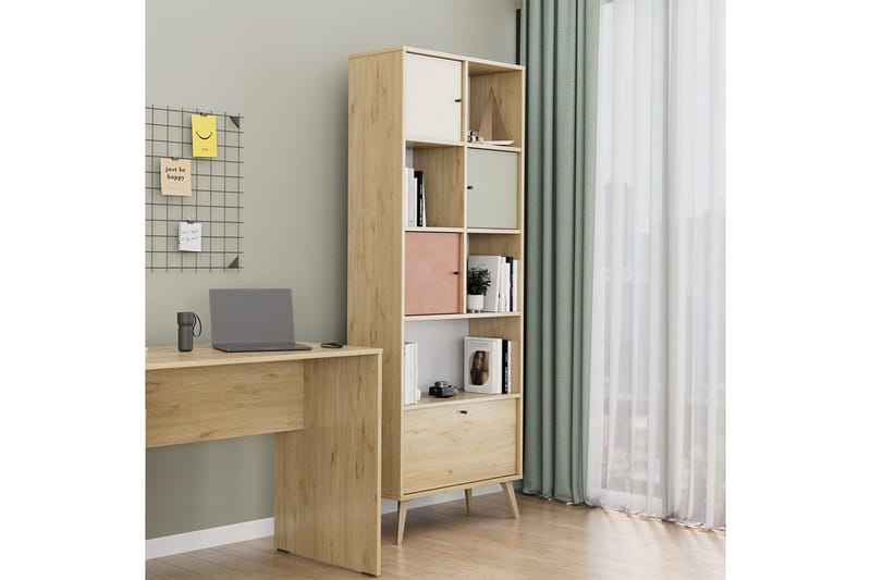 Kirjahylly Felyra Monivärinen - Monivärinen - Säilytys - Hylly - Kirjahylly