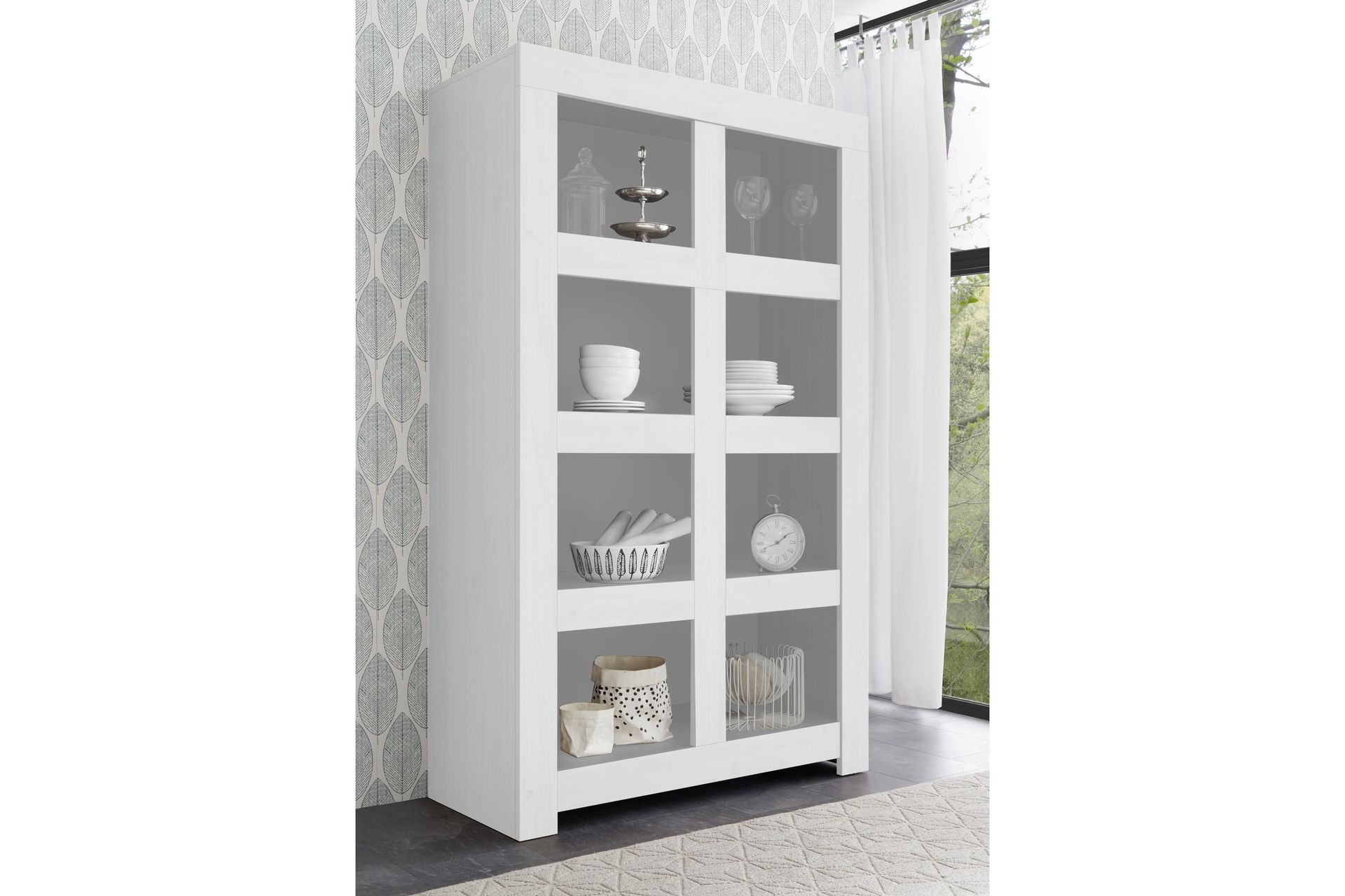 Kirjahylly Firenze 110 cm - Valkoinen - Säilytys - Hylly - Kirjahylly