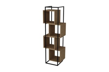 Kirjahylly Flaxholme 52 cm - Pähkinä/Musta - Säilytys - Hylly - Kirjahylly
