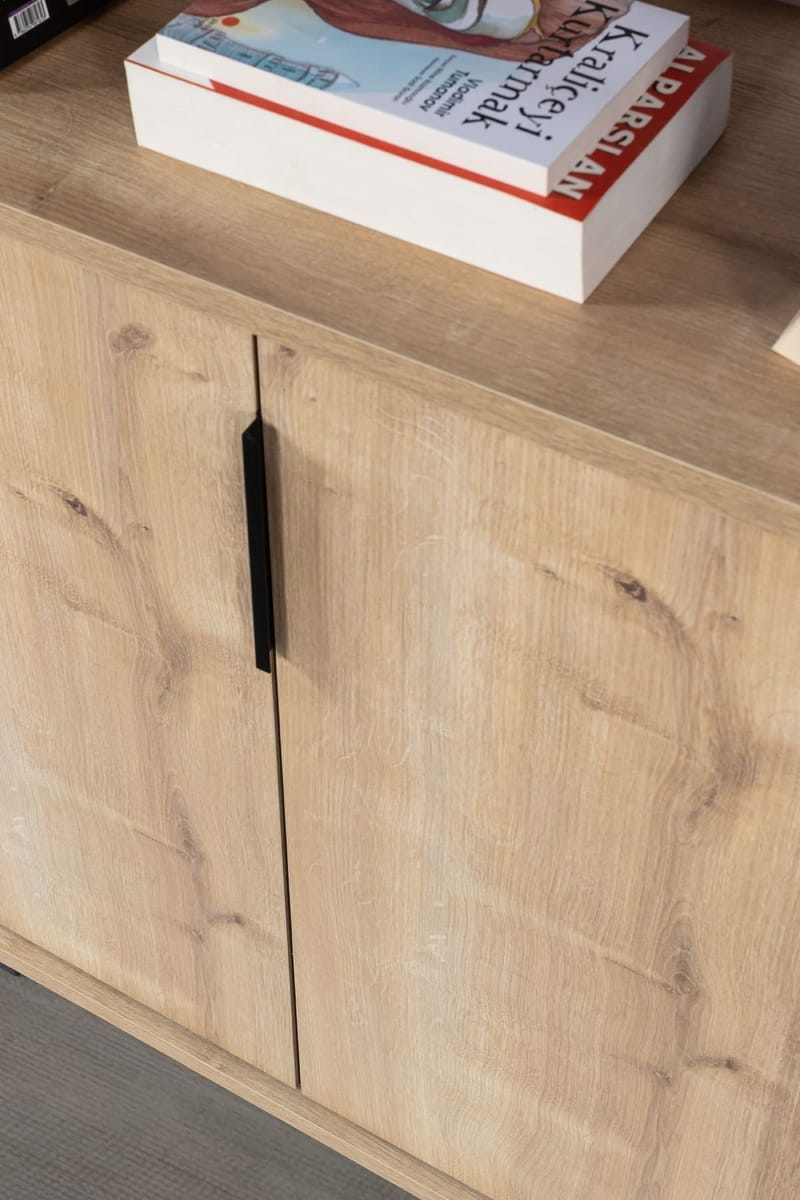 Kirjahylly Hanah Home Evora (120 x 187 x 30 cm) Tammi - Sapphire Oak - Säilytys - Hylly - Kirjahylly