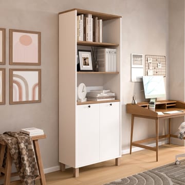 Kirjahylly Hanah Home Nord (69,5 x 180 x 32 cm) Valkotammi - Valkoinen ja tammi - Säilytys - Hylly - Kirjahylly
