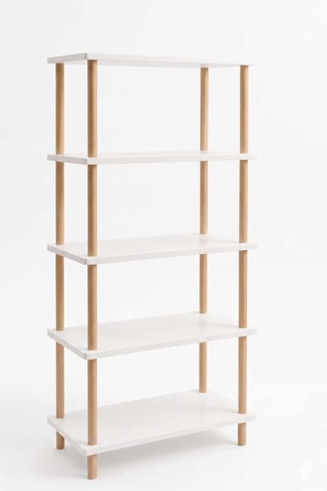 Kirjahylly Hanah Home Pika Shelf (60 x 136 x 25 cm) Valkoinen - Valkoinen - Säilytys - Hylly - Kirjahylly