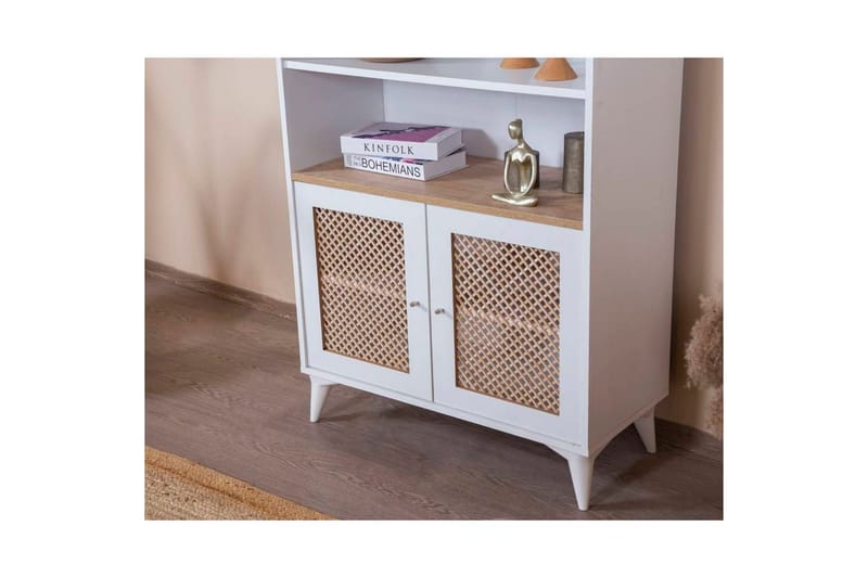 Kirjahylly Hanhi Valkoinen - Valkoinen - Säilytys - Hylly - Kirjahylly