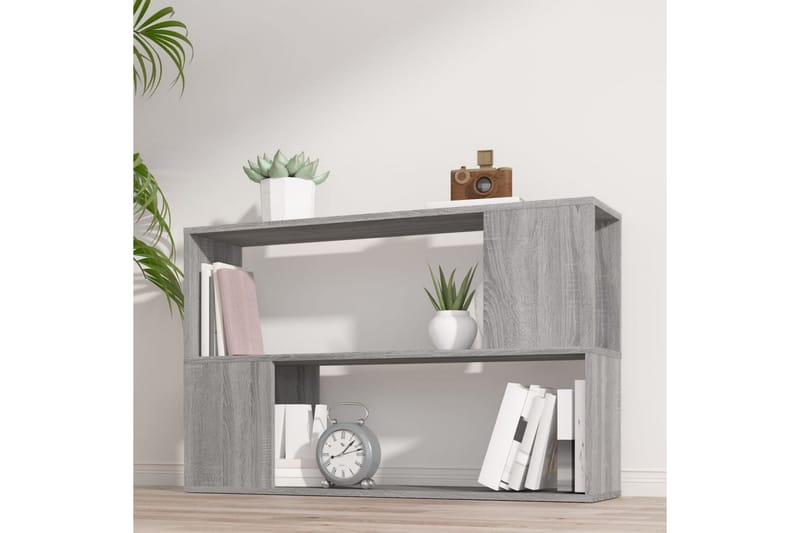Kirjahylly harmaa Sonoma 100x24x63 cm tekninen puu - Harmaa - Säilytys - Hylly - Kirjahylly