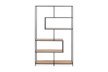 Hasslevik kirjahylly 114 cm tammi - Beige|Musta - Säilytys - Hylly - Kirjahylly