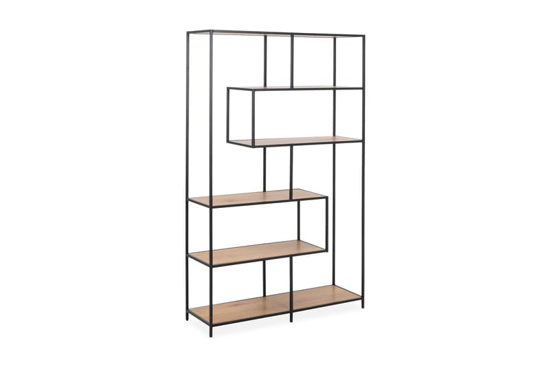 Hasslevik kirjahylly 114 cm tammi, Beige|Musta