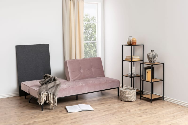 Hasslevik kirjahylly 35 cm tammea - Musta|Beige - Säilytys - Hylly - Kirjahylly