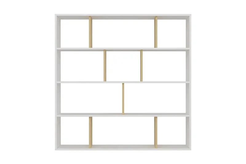 Kirjahylly Hodbi 145x25 cm, Puu/Luonnonväri/Valkoinen