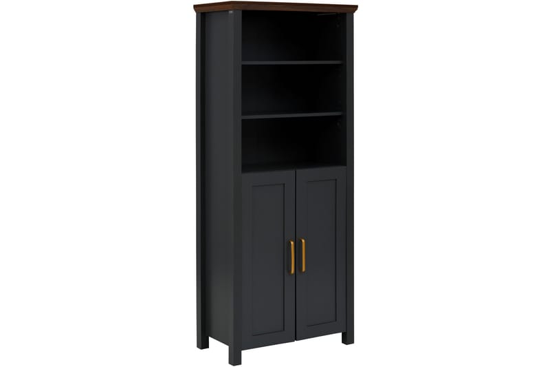 Kirjahylly Kahelie 75x39 cm - Musta - Säilytys - Hylly - Kirjahylly