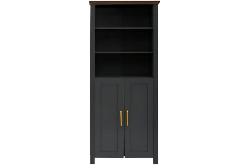 Kirjahylly Kahelie 75x39 cm - Musta - Säilytys - Hylly - Kirjahylly