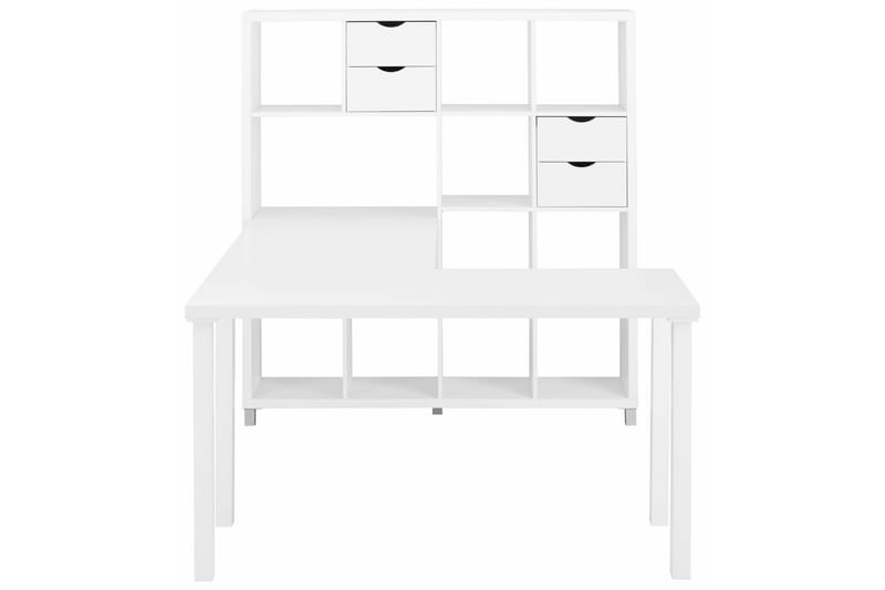 Kirjahylly Kiera 146 cm - Valkoinen - Säilytys - Hylly - Kirjahylly