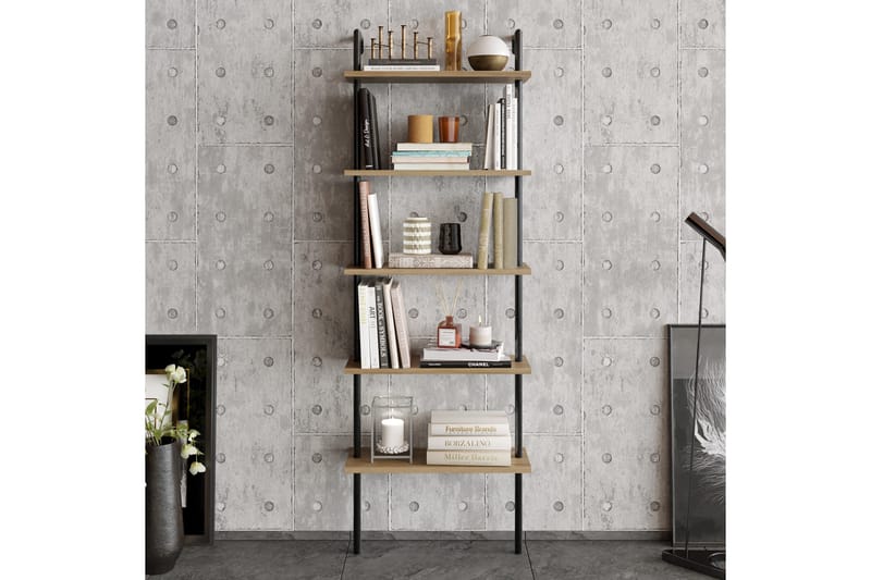 Kirjahylly Dalasjö - Ruskea - Säilytys - Hylly - Tikashylly