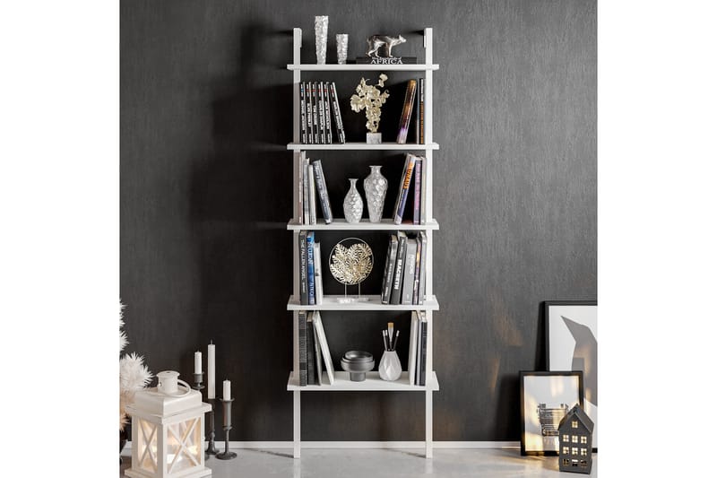 Kirjahylly Marieby - Valkoinen - Säilytys - Hylly - Tikashylly