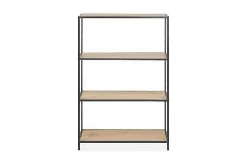 Kirjahylly Walmon 77x114 cm - Musta/Ruskea - Säilytys - Hylly - Kirjahylly