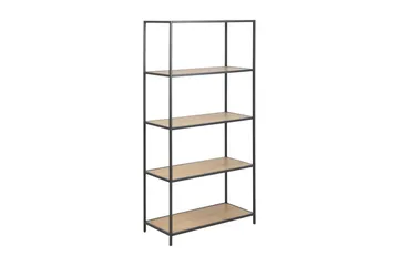 Kirjahylly Walmon 77x150 cm - Musta/Ruskea - Säilytys - Hylly - Kirjahylly