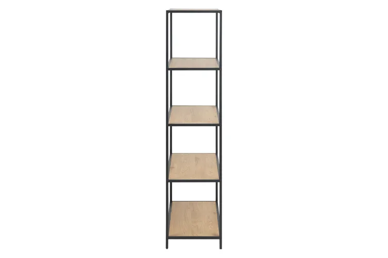 Kirjahylly Walmon 77x150 cm - Musta/Ruskea - Säilytys - Hylly - Kirjahylly
