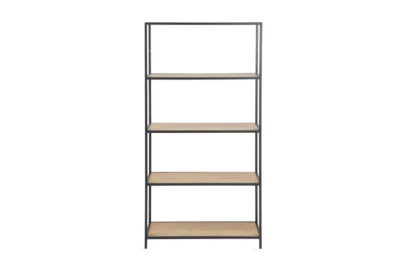 Kirjahylly Walmon 77x150 cm - Musta/Ruskea - Säilytys - Hylly - Kirjahylly