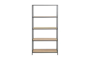 Kirjahylly Walmon 77x150 cm - Musta/Ruskea - Säilytys - Hylly - Kirjahylly