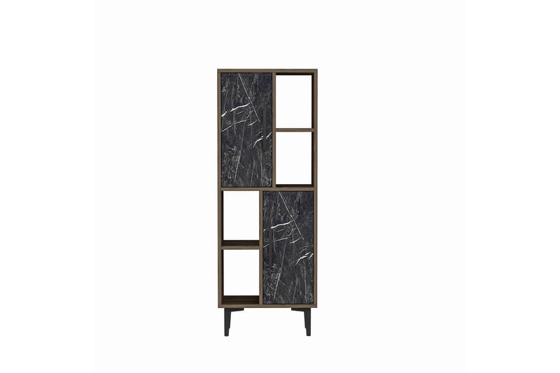 Kirjahylly Kockenhen 30x50 cm - Pähkinä/musta - Säilytys - Hylly - Kirjahylly