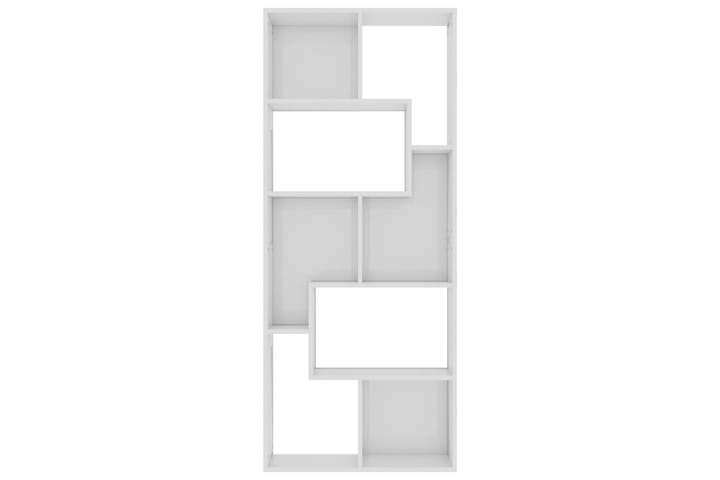 Kirjahylly korkeakiilto valkoinen 67x24x161 cm lastulevy - Kirjahylly - Hylly