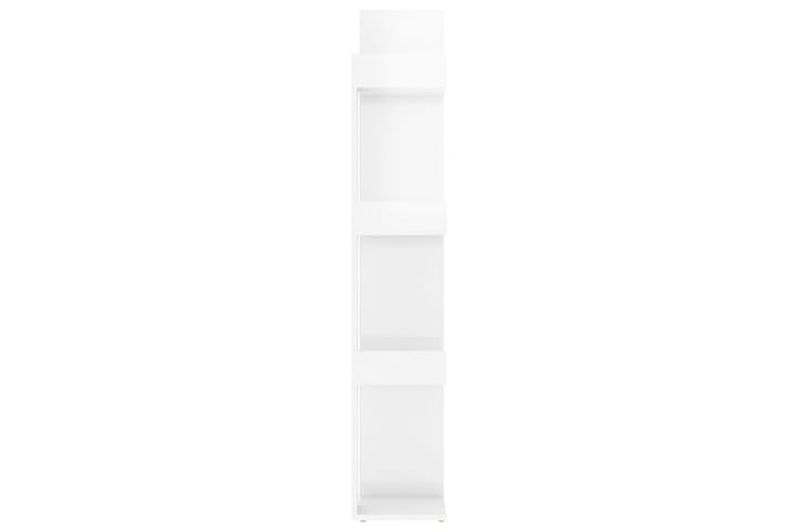 Kirjahylly korkeakiilto valkoinen 86x25,5x140 cm lastulevy - Valkoinen - Kirjahylly - Hylly