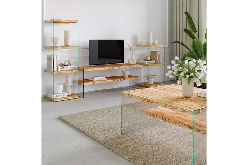 Kirjahylly Kruisland 80x40 cm - Luonnonväri - Säilytys - Hylly - Kirjahylly