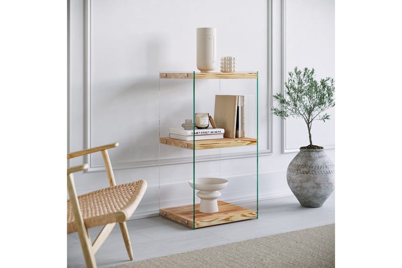 Kirjahylly Kruisland 80x40 cm - Luonnonväri - Säilytys - Hylly - Kirjahylly