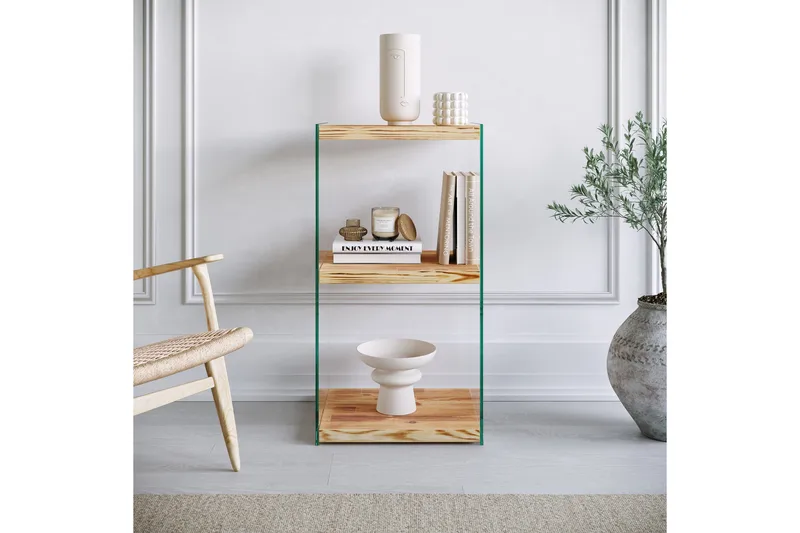 Kirjahylly Kruisland 80x40 cm - Luonnonväri - Säilytys - Hylly - Kirjahylly